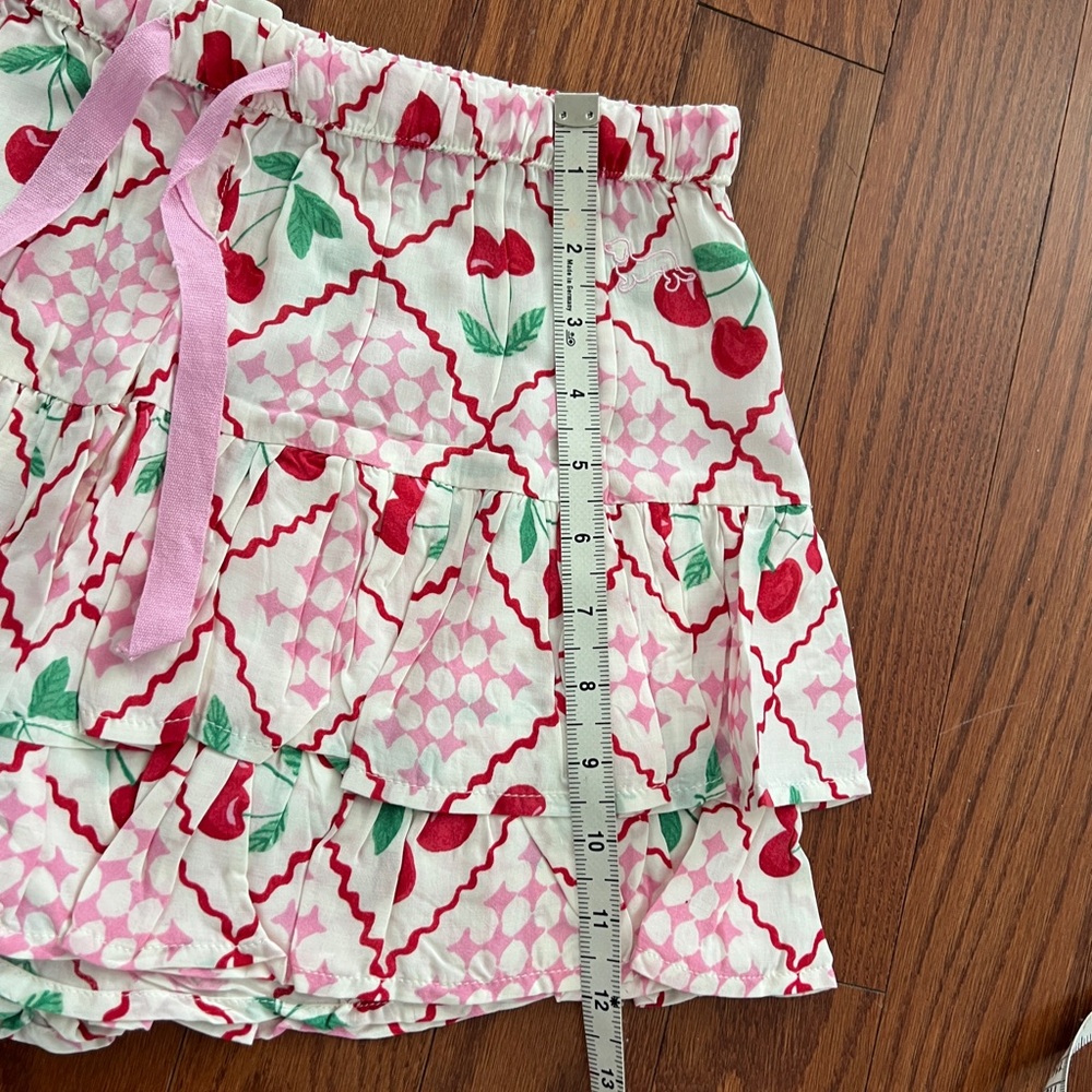 Peter Alexander Pink Cherry Patterned Ruffle Shor… - image 4